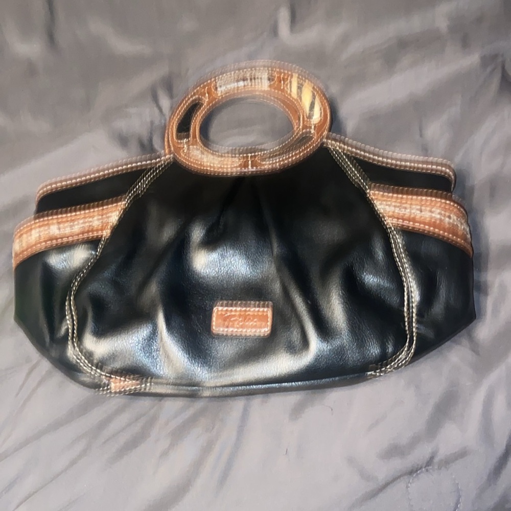 Relic brown and black leather purse